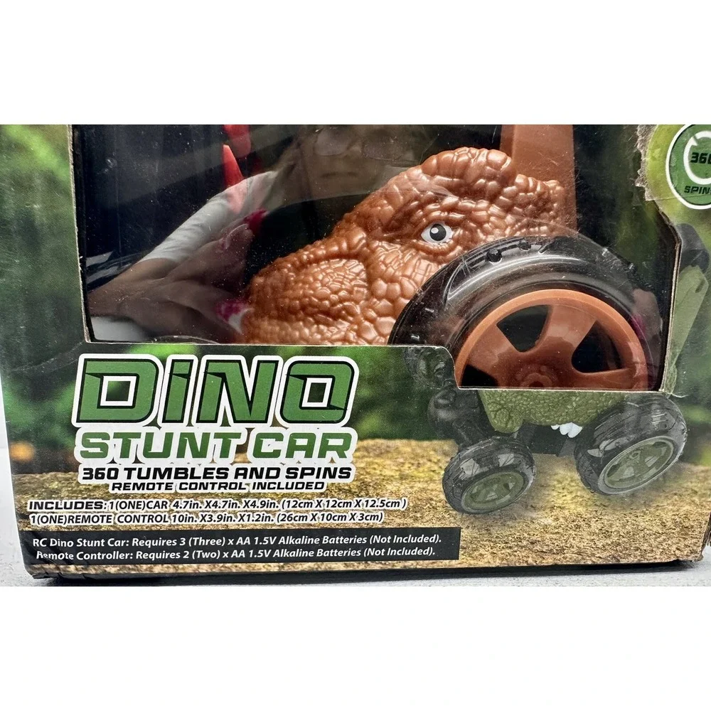 Dinosaur Car Toy Light-up Spraying Dino Truck 360 Degrees Rotating Stunt Car,BH‎